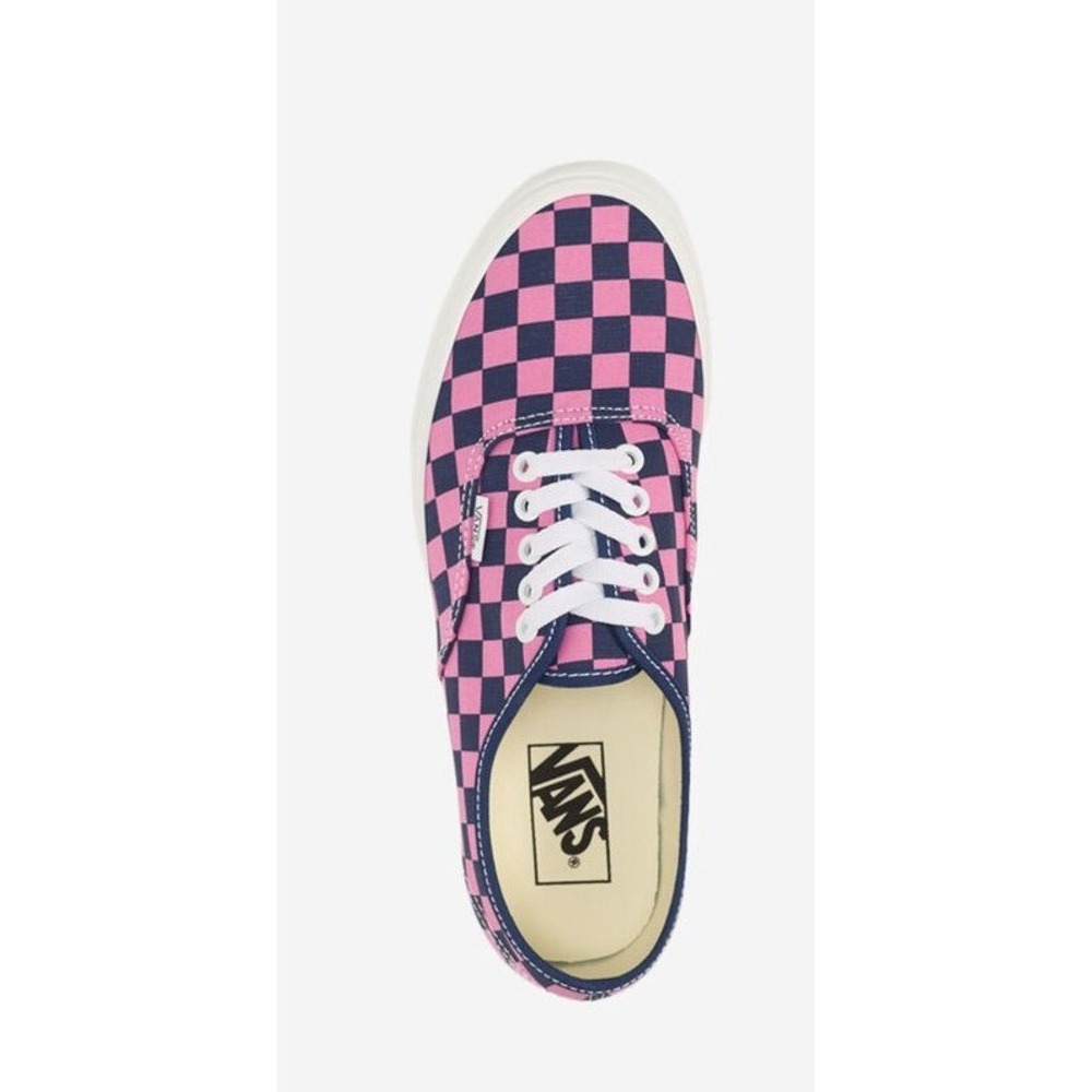 Vans Authentic Checkerboard Deep Indigo Pink Sneakers VN000EAD1VZ Womens 8.0 - Picture 3 of 6
